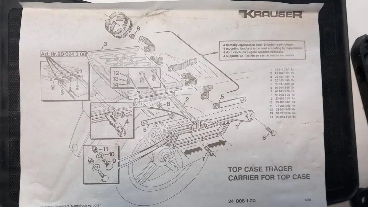 Portapacchi moto vintage KRAUSER (2)