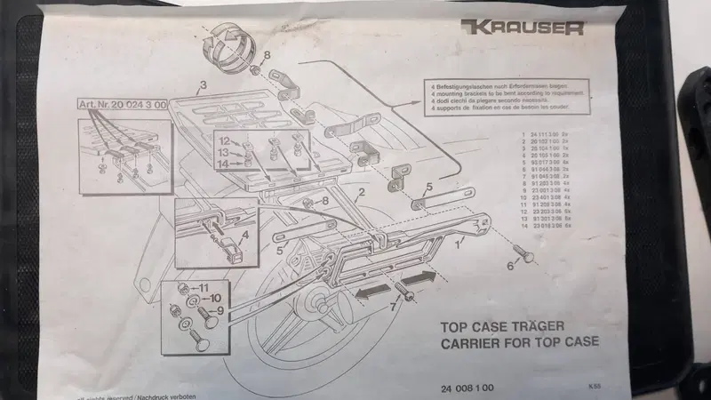 Portapacchi moto vintage KRAUSER (2)