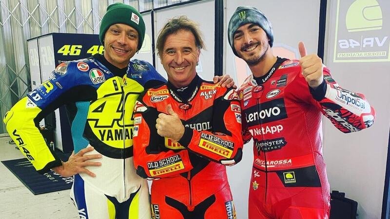 MotoGP 2023. Valentino Rossi in moto! Si allena con i piloti della VR46 a Portimao [VIDEO]