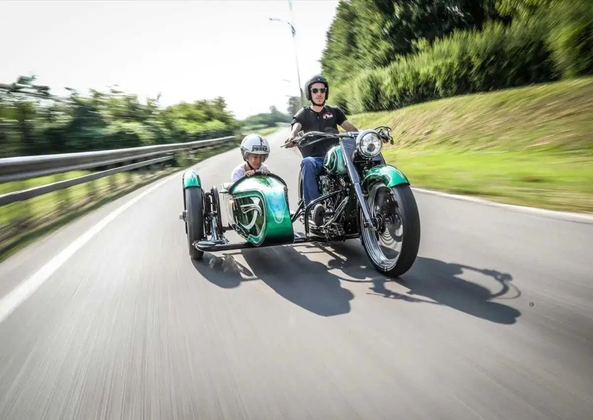 Più che un sidecar, un affare di famiglia! Vorreste acquistare questo Heritage Green Low Sidecar? (4)