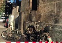 Fuoco in strada a Milano: incendiati volontariamente alcuni scooter