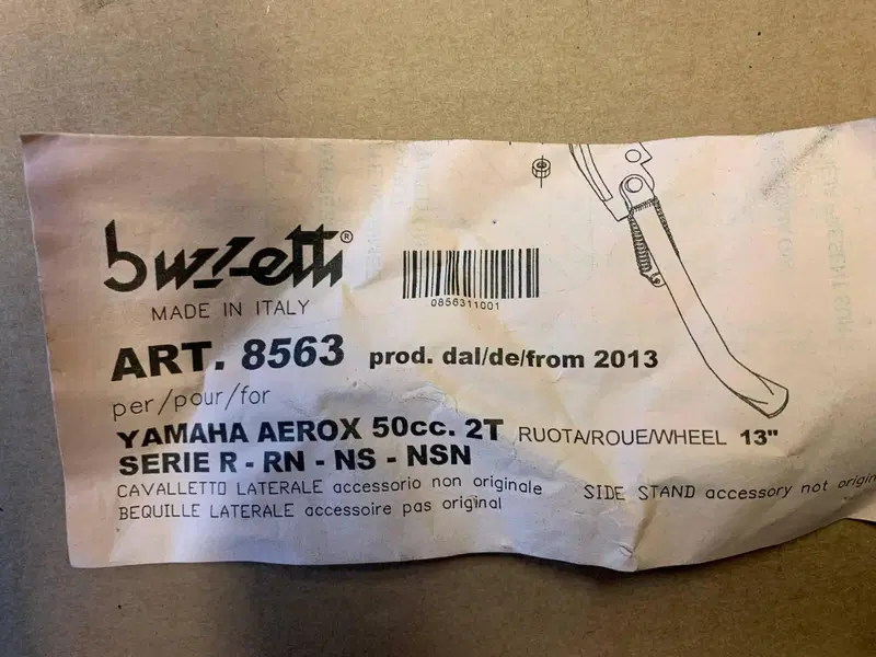 CAVALLETTO LATERALE YAMAHA AEROX Buzzetti (2)