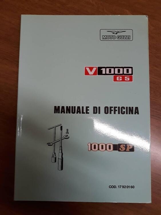 manuale officina Moto Guzzi 1000SP/G5
