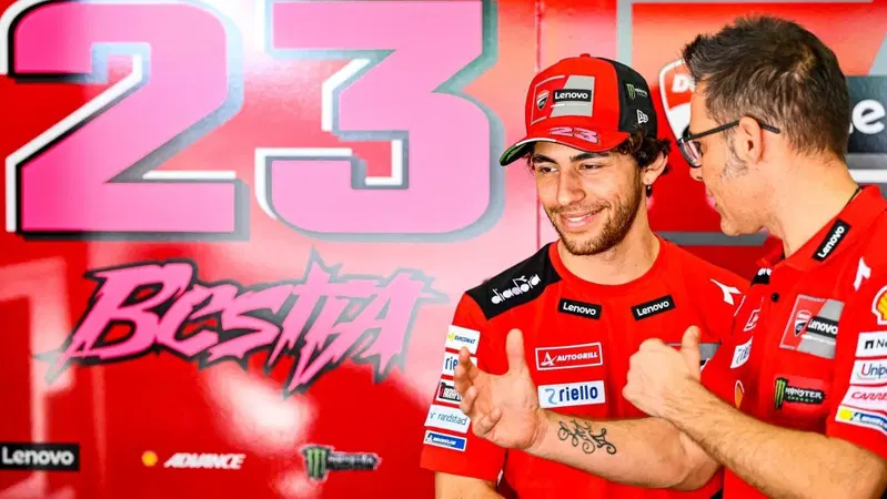 MotoGP 2023. Enea Bastianini: "La nuova moto non &egrave; facile ma alla fine sono contento"