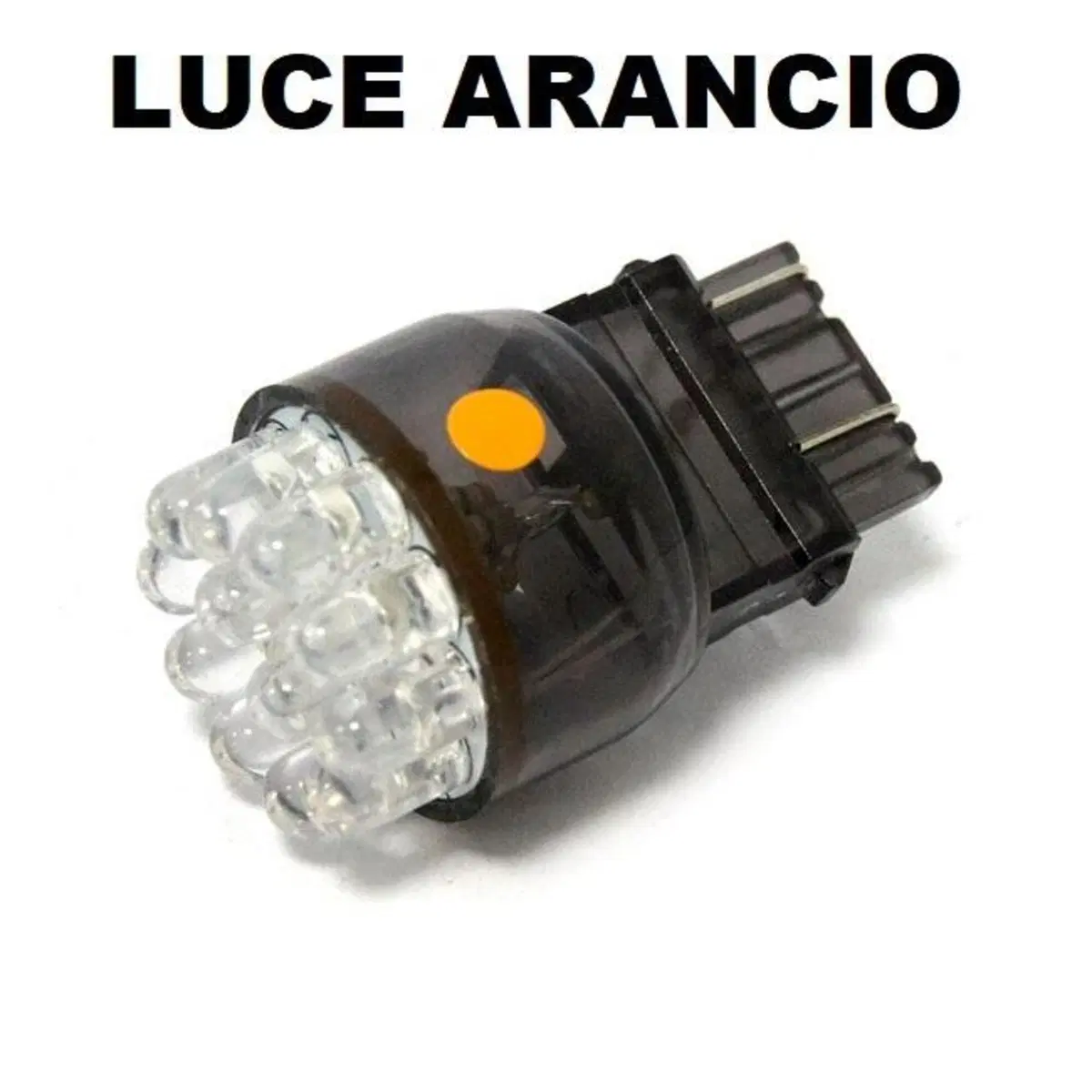 Lampadina a LED luce ARANCIO doppia intensità 12V 