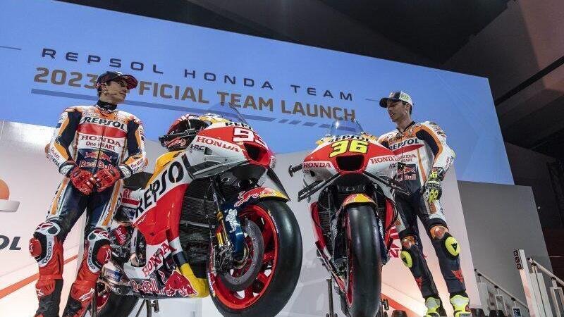 MotoGP 2023. Ecco le nuove Honda RC213V di Marc Marquez e Joan Mir! [VIDEO &amp; GALLERY]