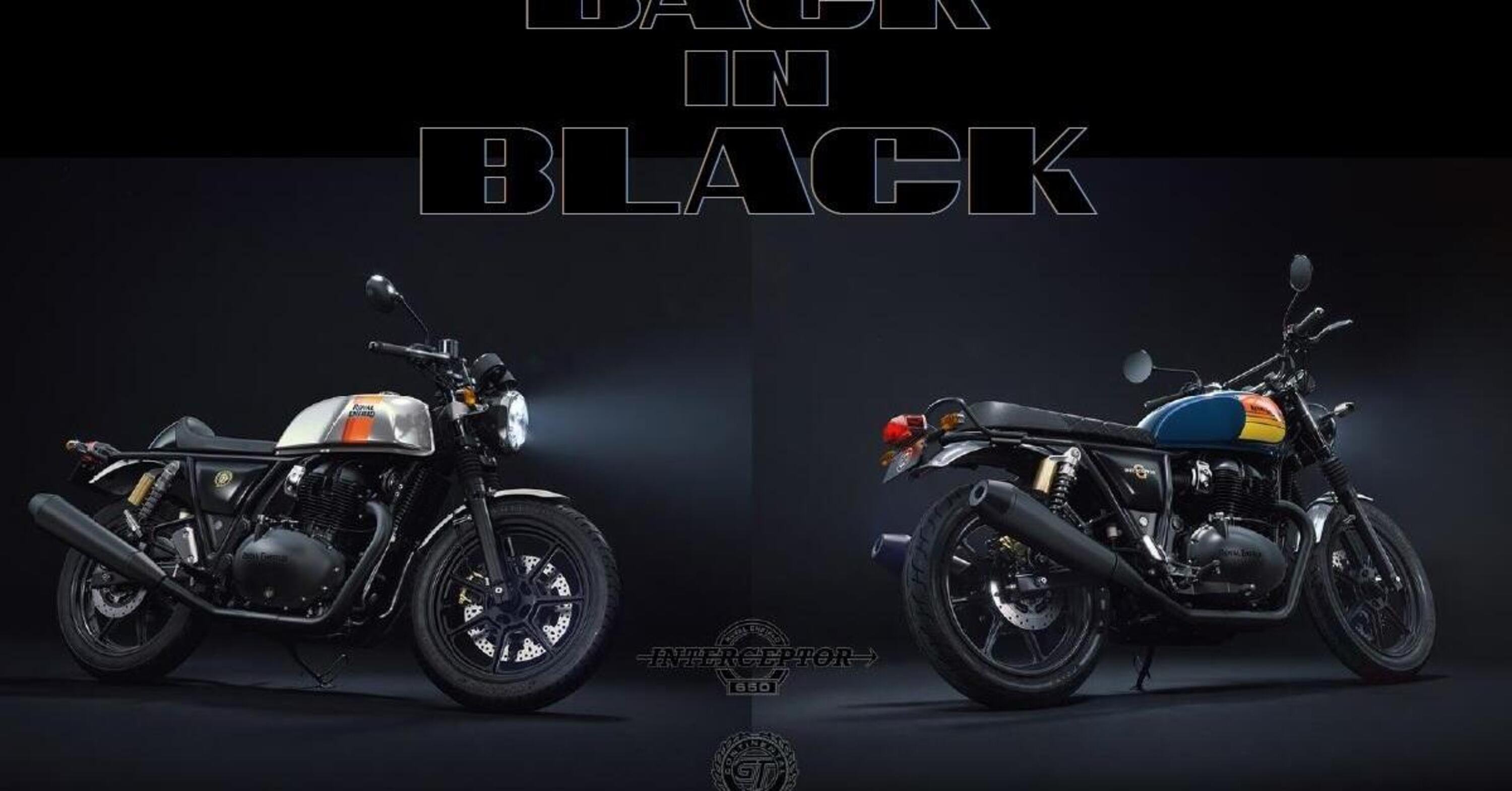 Blackout! Le nuove Royal Enfield Interceptor e Continental GT [GALLERY]
