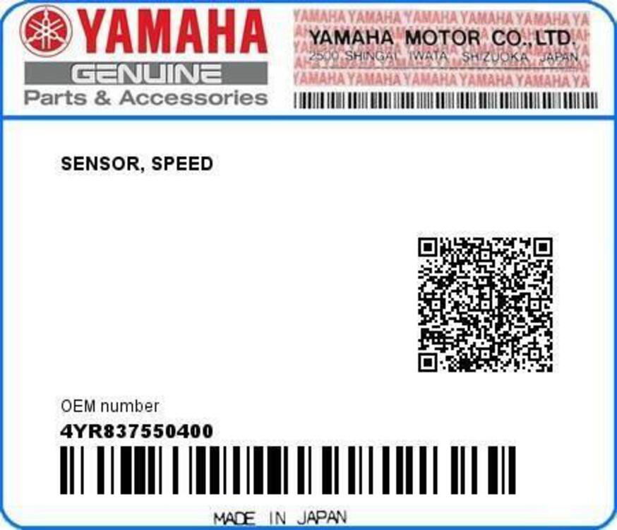Yamaha - 4YR837550400 - SENSORE VELOCITA' FAZER 60