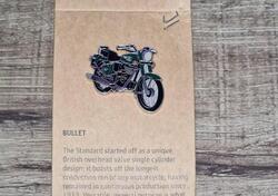 Spilla Bullet verde originale Royal Enfield