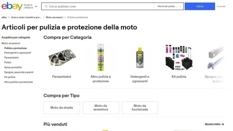 Guida al lavaggio della moto, con eBay