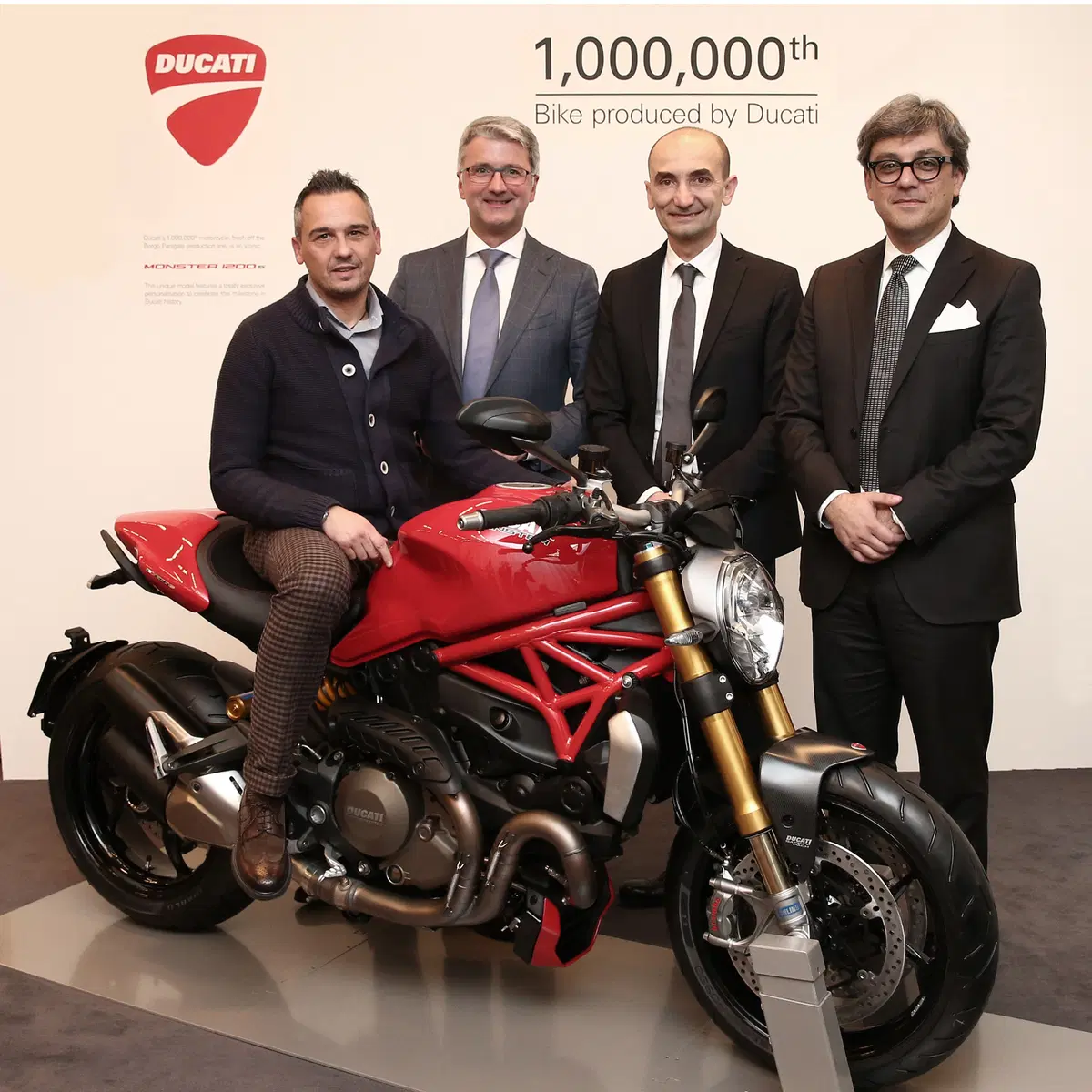 Consegnata la milionesima Ducati, una Monster 1200S
