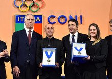 Renzi premia Agostini, Cairoli e Fontanesi con i Collari d’Oro al Merito Sportivo
