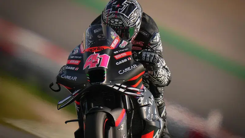 MotoGP 2023. Test di Portimao, giorno 1. Aleix Espargaro: "Caduta pazzesca"