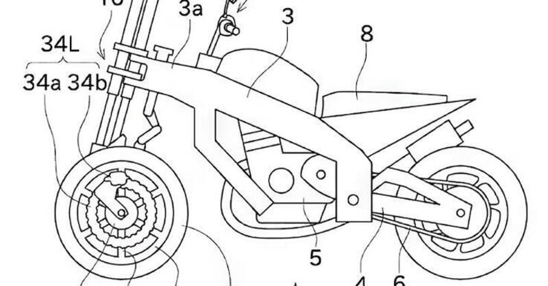 Ecco come funzioner&agrave; la prima Kawasaki a tre ruote