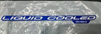 ADESIVO EMBLEMA YAMAHA &ldquo;LIQUID COOLED&rdquo; PER TZR 50