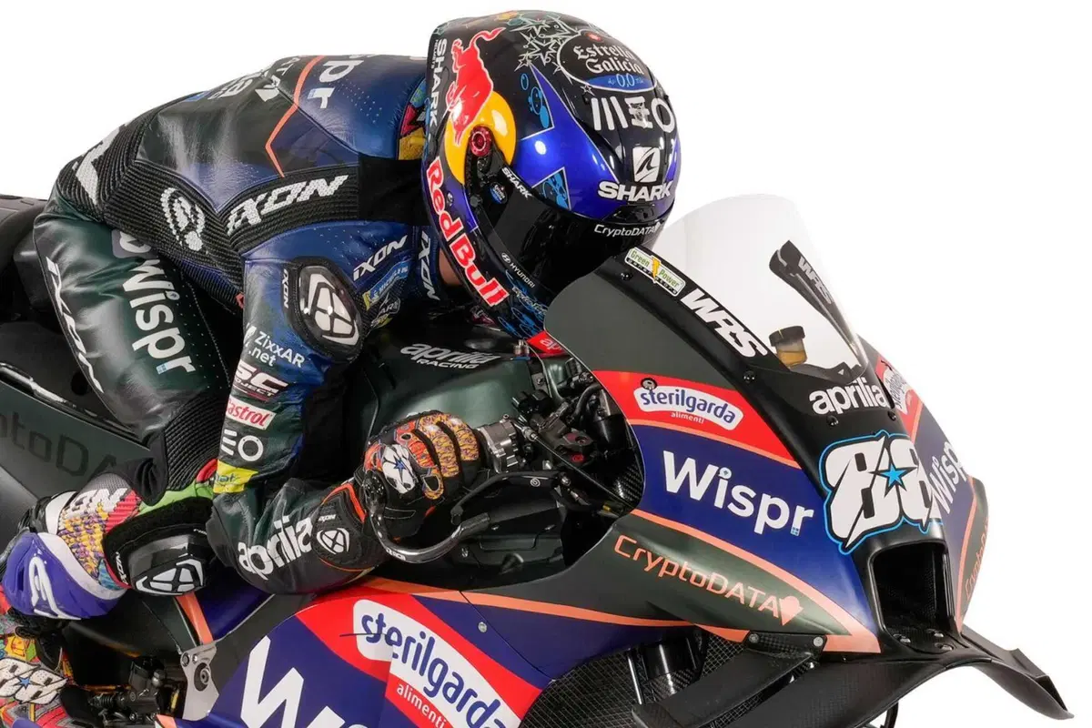 MotoGP 2023. Ecco le MotoGP del team satellite Aprilia. Miguel Oliveira: “La nuova livrea mi piace!”. Raul Fernandez: “Specialmente la parte blu!” [GALLERY] (14)