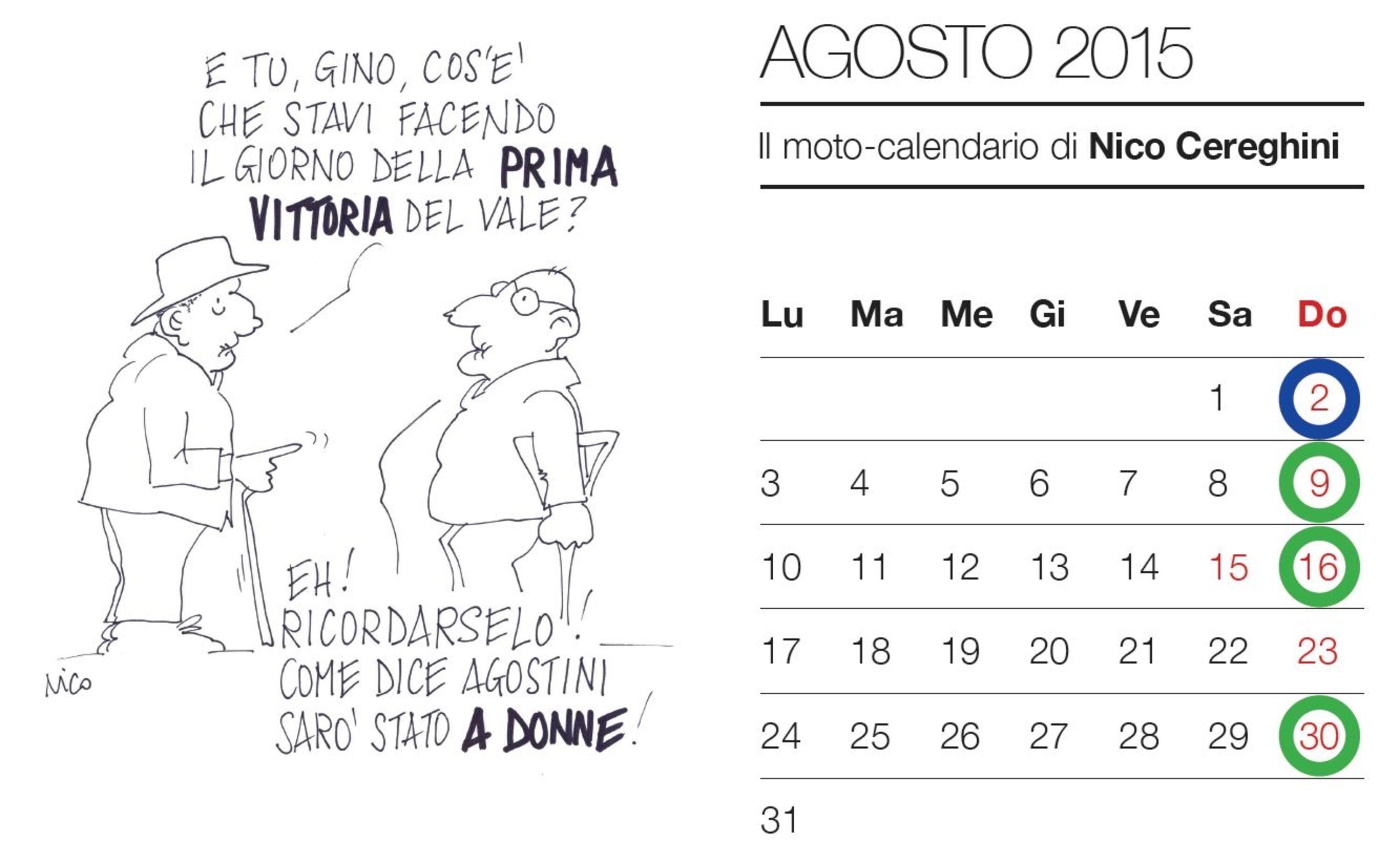 Auguri da Moto.it con il moto-calendario 2015 di Nico Cereghini