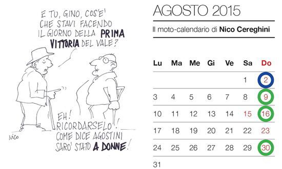 Auguri da Moto.it con il moto-calendario 2015 di Nico Cereghini