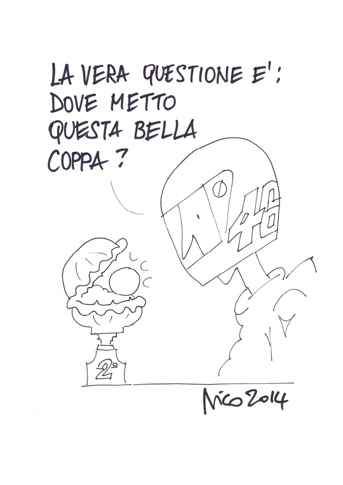 Auguri da Moto.it con il moto-calendario di Nico