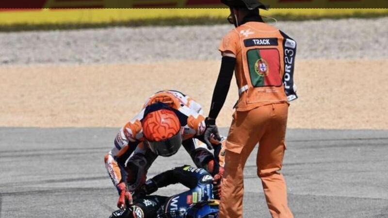 MotoGP 2023. GP del Portogallo. Marc Marquez totalmente fuori controllo #lanotiziainprimafila [VIDEO]