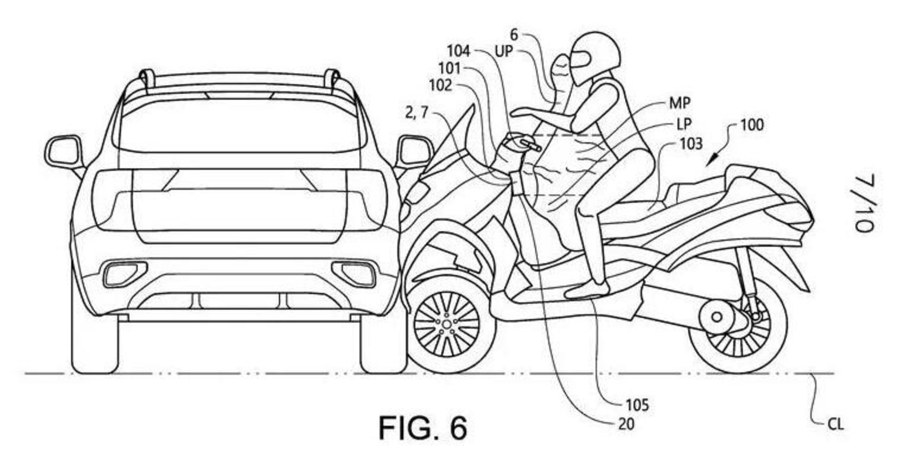 Arriva l&#039;airbag sul Piaggio MP3. Lo vedremo anche sulle moto?