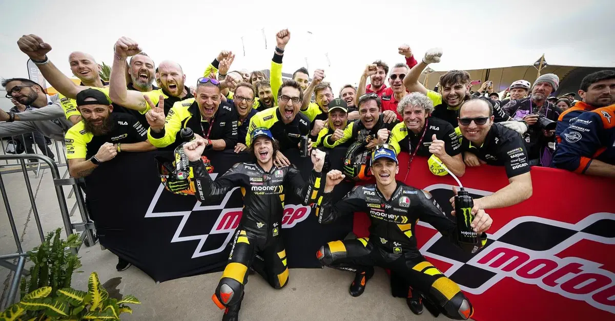 MotoGP 2023. GP di Argentina. I due VR46 sul podio, Marco Bezzecchi: "Ci ho provato come un matto". Luca Marini: "La Yamaha volava!"