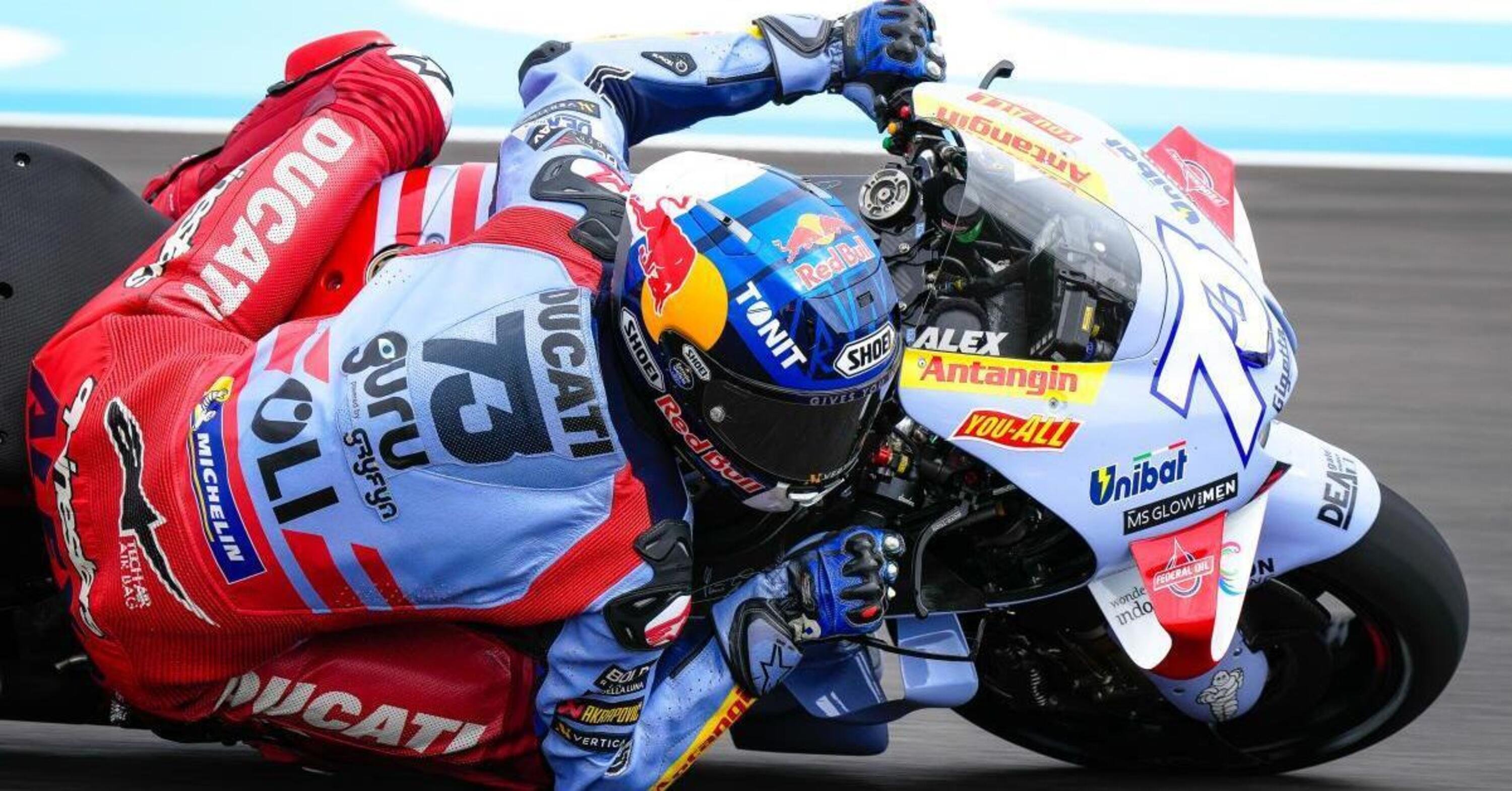 MotoGP 2023. GP di Argentina. Alex Marquez che battaglie con Pecco Bagnaia: &quot;Ho una gran moto!&quot;