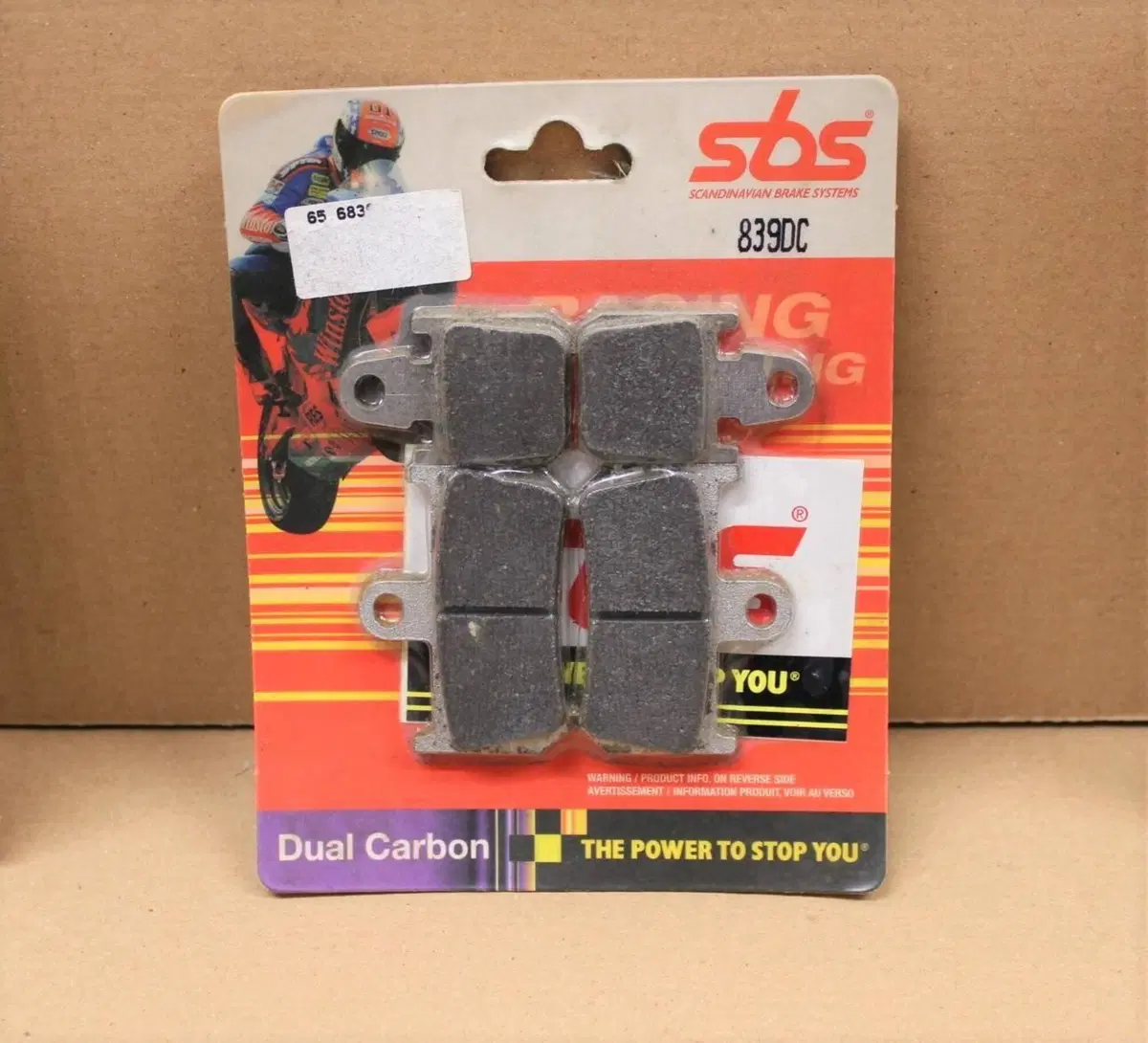 SET 4 PASTIGLIE FRENO ANTERIORE RACING SBS 839DC