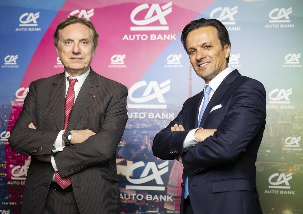 St&eacute;phane Priami (Presidente di CA Auto Bank e CEO di CA Consumer Finance) e Giacomo Carelli (CEO di CA Auto Bank)
