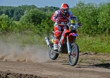 Dakar 2015, Tappa 8. Vince Goncalves (Honda). Coma si avvicina a Barreda