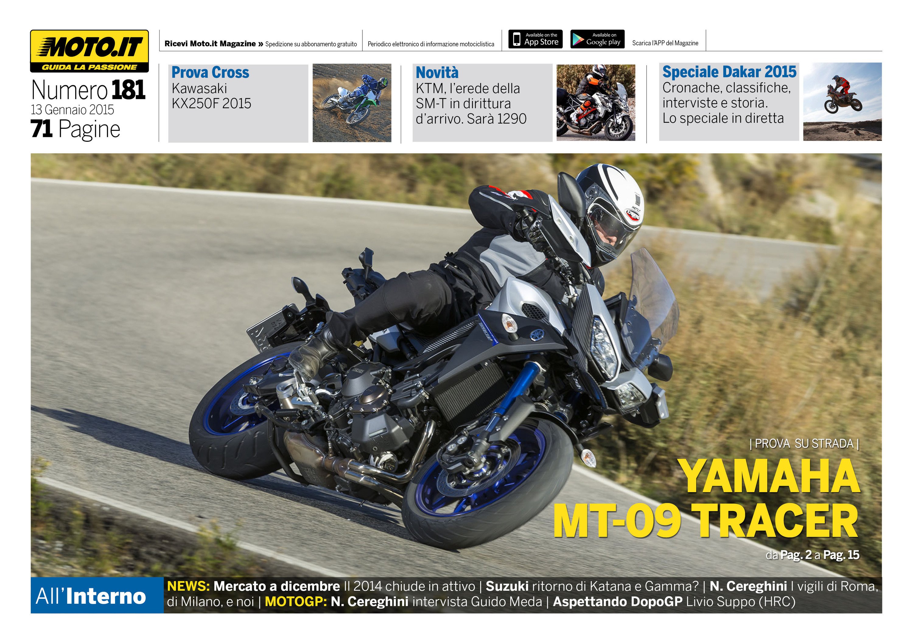 Magazine n&deg;181, scarica e leggi il meglio di Moto.it 