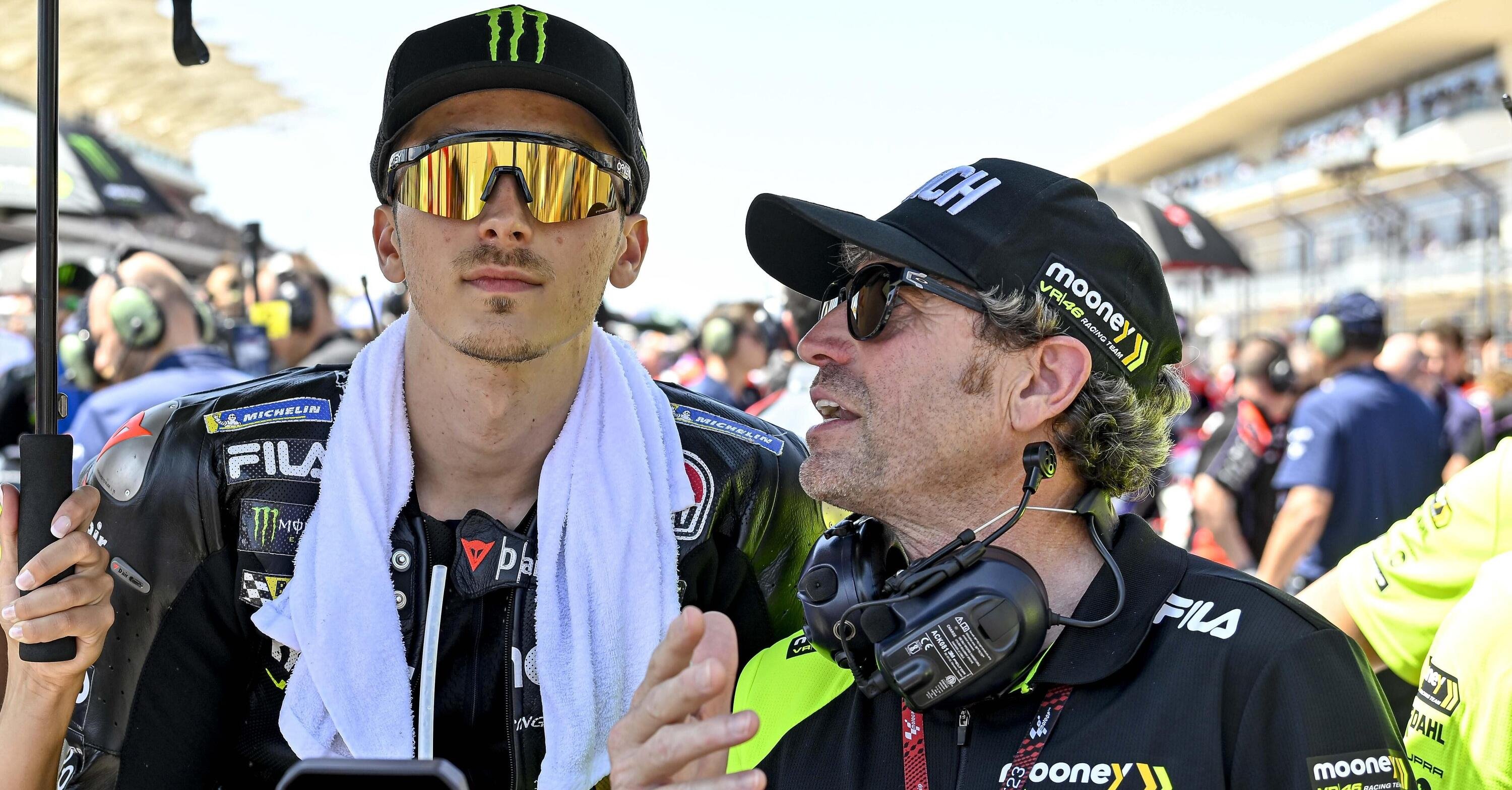 MotoGP 2023. GP das Américas. Luca Marini, o analista, explica sua saída ("Eu bati no Pecco") e especifica algumas características da Ducati