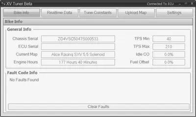 XV TUNER SOFTWARE RIMAPPATURA ECU APRILIA SXV RXV