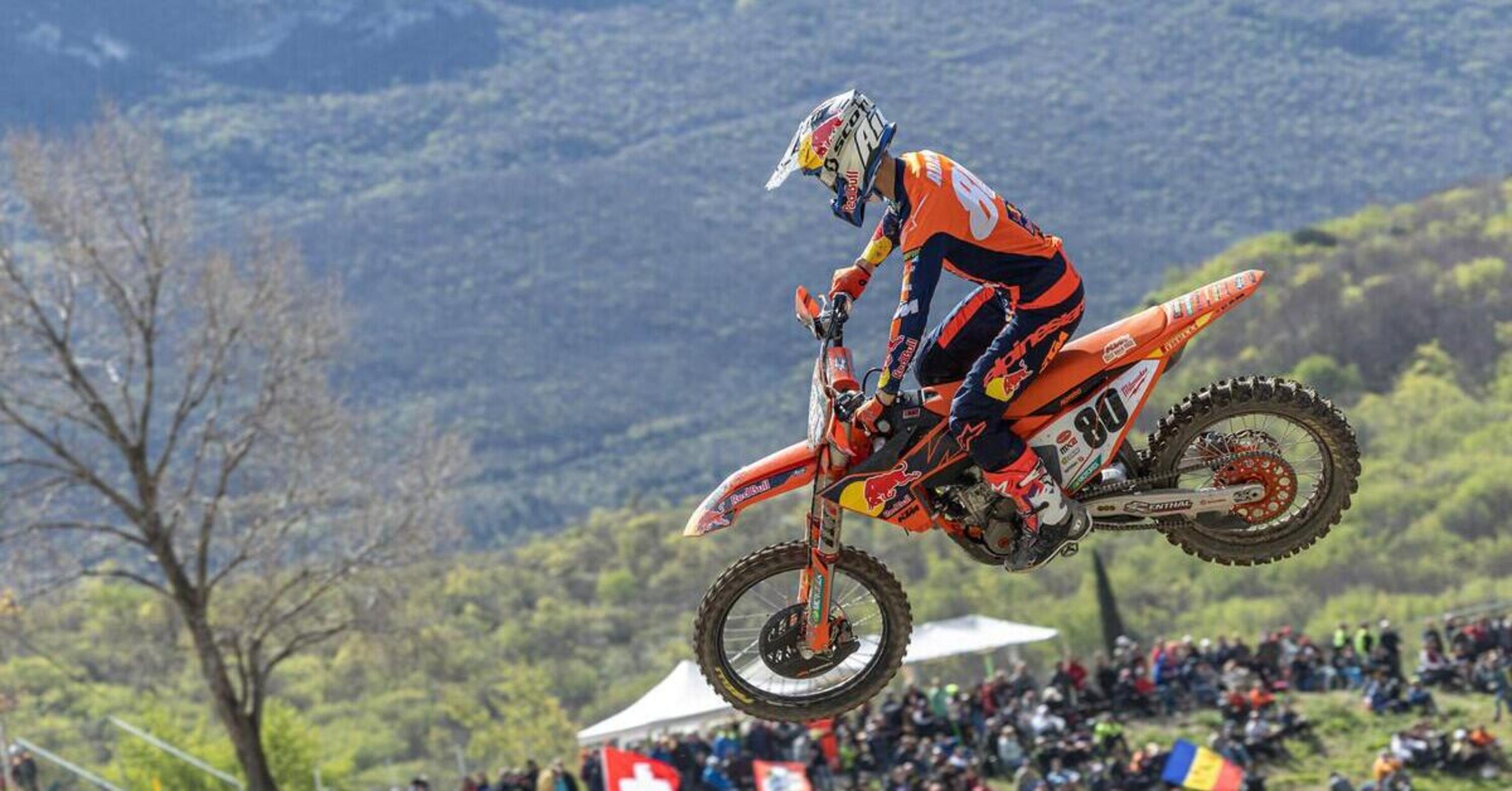 MXGP 2023 Trentino: Jorge Prado allunga in campionato. Primo successo per Adamo in MX2 