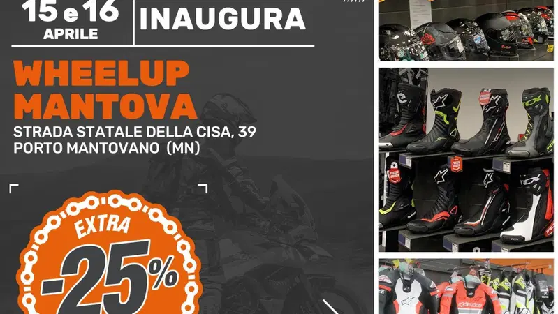 Wheelup inaugura a Mantova il 46esimo negozio
