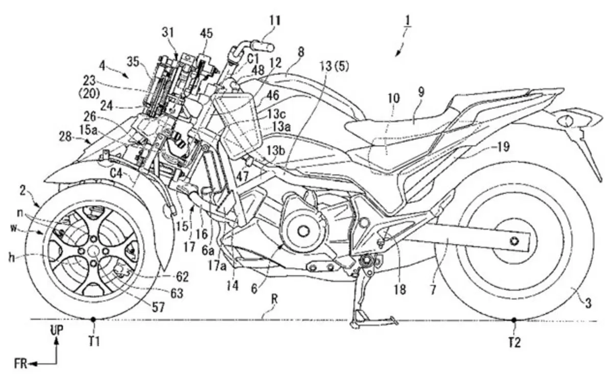 Honda: nuovi brevetti per un tre ruote
