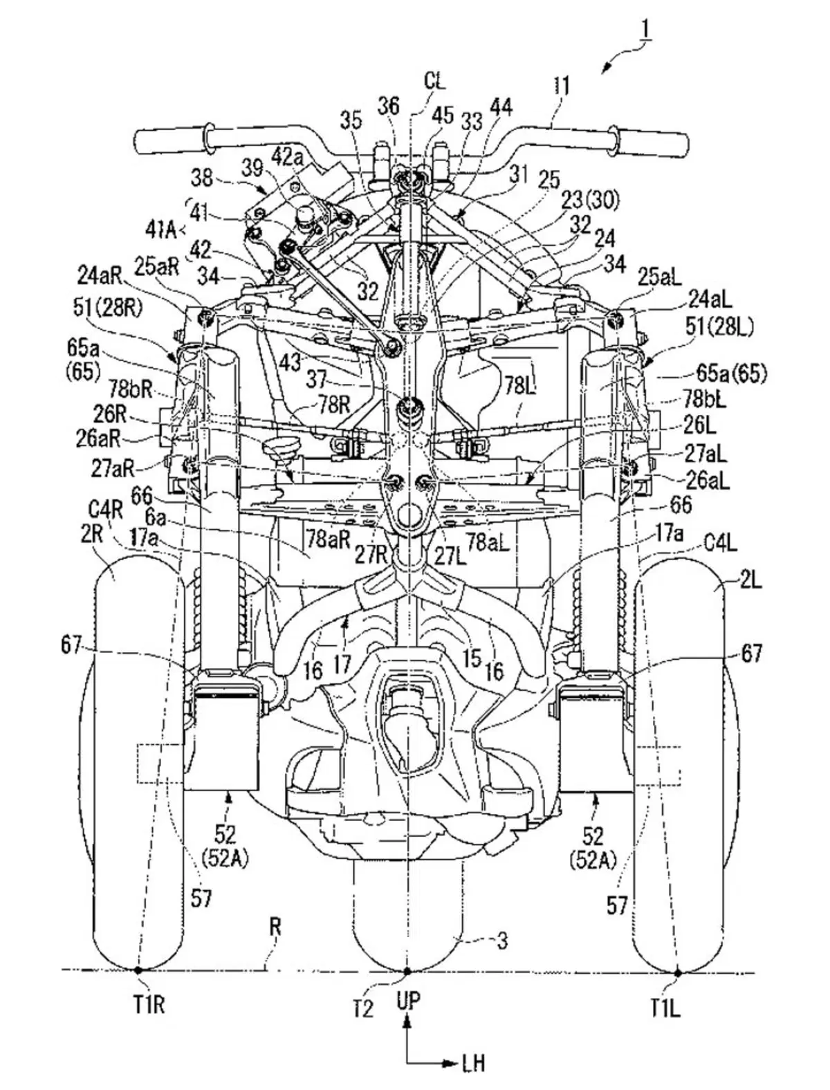 Honda: nuovi brevetti per un tre ruote (3)