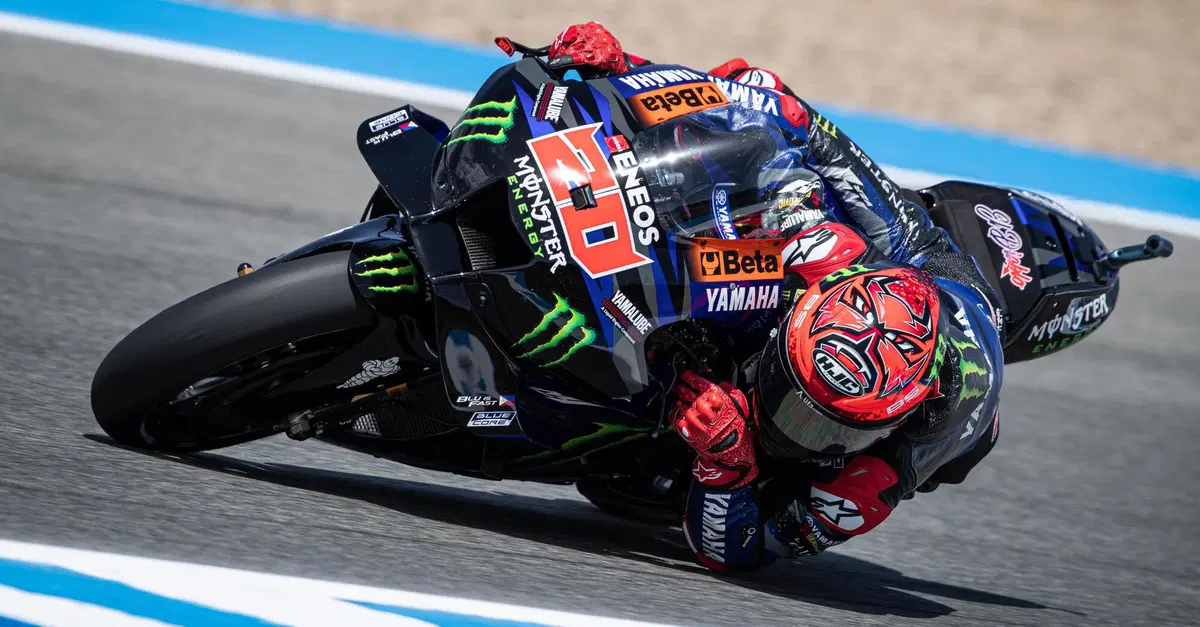 MotoGP 2023. GP di Spagna a Jerez. Fabio Quartararo 16esimo e sconsolato: "La moto &egrave; diventata aggressiva... e andiamo piano"