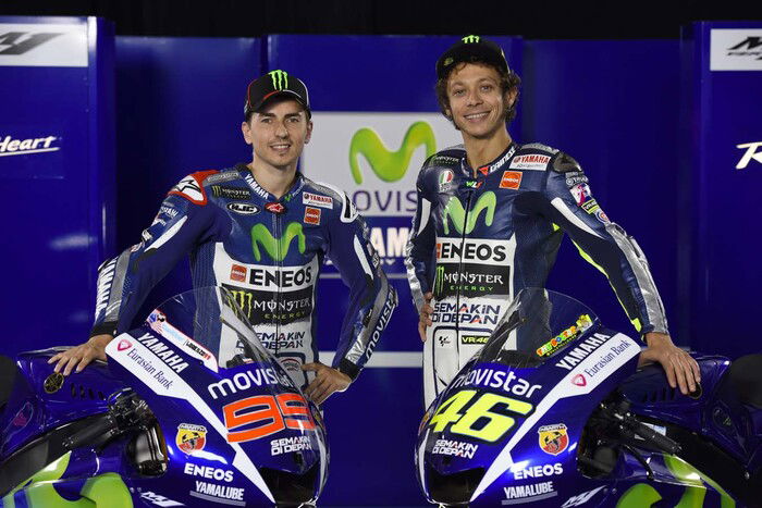 Jorge Lorenzo e Valentino Rossi