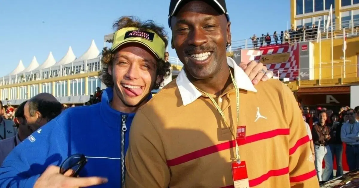 Valentino Rossi a Michael Jordan: "Facciamo un altro giro??". E il 23: "No, no, no!" [VIDEO]