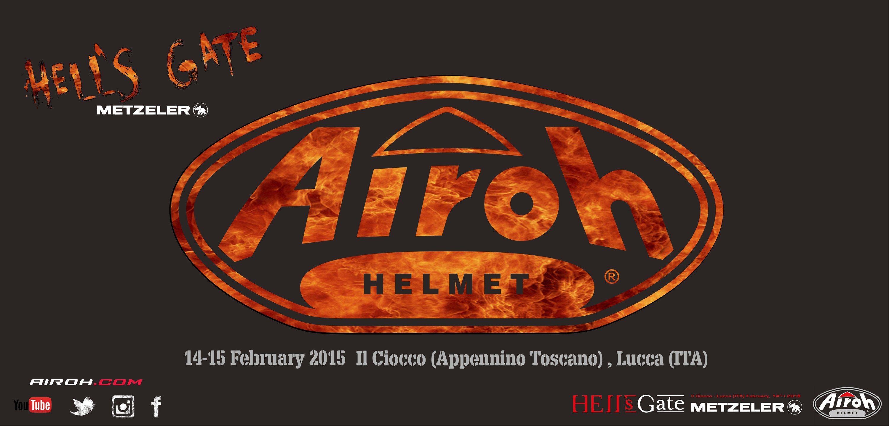 Airoh sponsor dell&rsquo;Hell&rsquo;s Gate Metzeler 2015