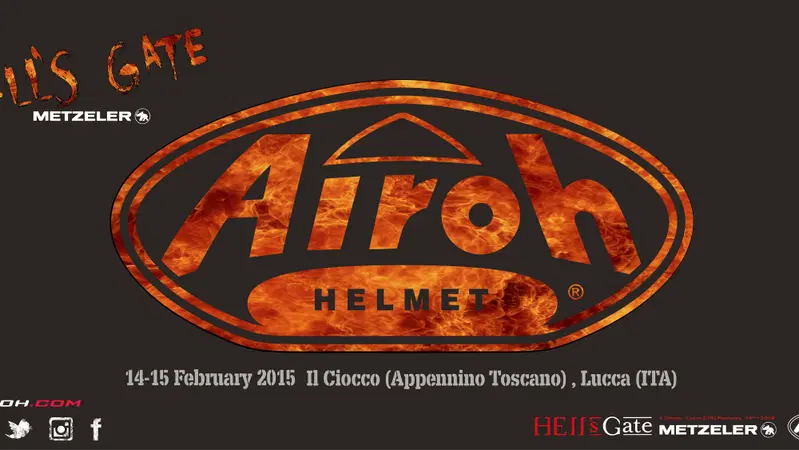 Airoh sponsor dell&rsquo;Hell&rsquo;s Gate Metzeler 2015