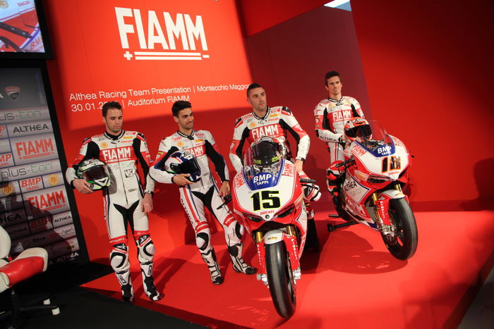 Il team Ducati Althea sarà impegnato nel Mondiale 2015 con Baiocco, Terol, Salvadori e De Rosa