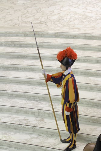 Una guardia svizzera