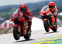 MotoGP 2023. GP di Francia a Le Mans. Pecco Bagnaia: Marc Marquez? Se ti fermi con i piedi per terra lui si ferma dietro con i piedi per terra