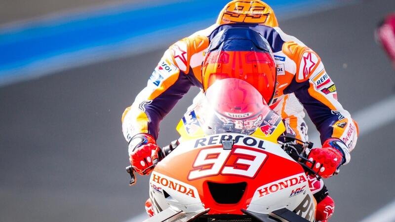 MotoGP 2023. GP di Francia a Le Mans. Marc Marquez: &quot;Ho pensato: ci provo. Se cado, gli altri non migliorano per le bandiere gialle&rdquo;