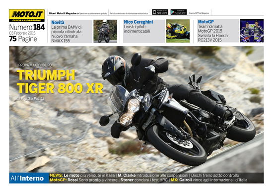 Magazine n°184, scarica e leggi il meglio di Moto.it 