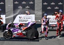 MotoGP 2023. GP di Francia a Le Mans. Sprint race: Jorge Martin, finalmente! Brad Binder e Pecco Bagnaia sul podio