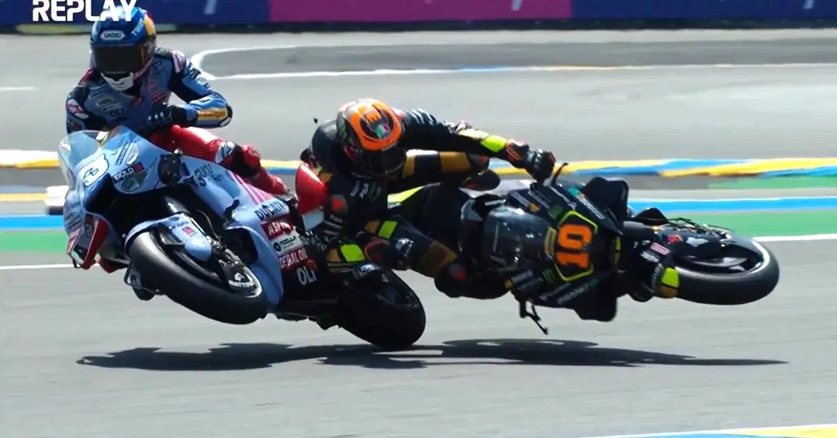 MotoGP 2023. GP di Francia a Le Mans. Incidente Marini-Alex Marquez. Luca: "Come se i pollici si fossero allungati". Lo spagnolo: "Marini ha sbagliato" [VIDEO]