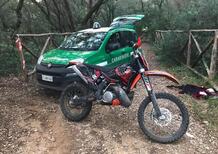 Fanno enduro nel Parco dei Colli Euganei. Beccati dai carabinieri